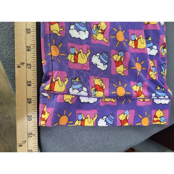 Disney Store Winnie the Pooh Women's Pajama Pants purple all over print Small - Picture 7 of 7